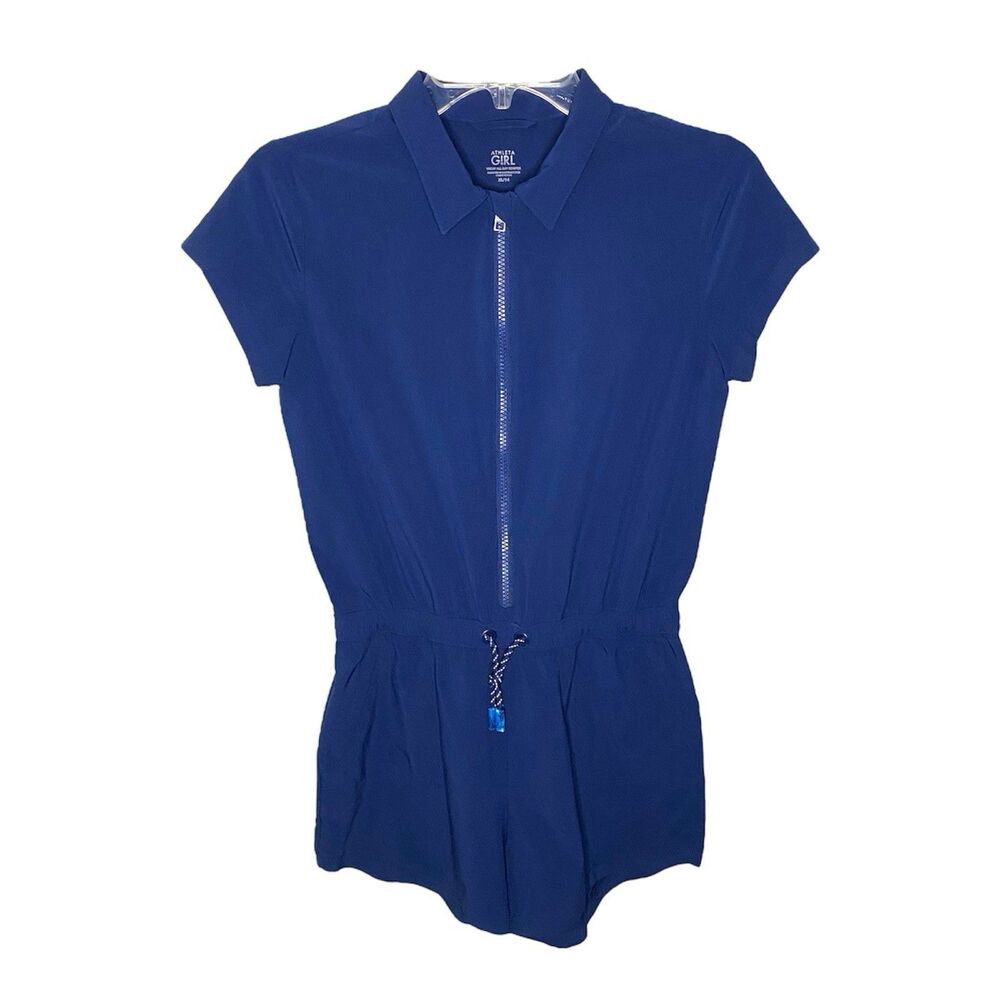 Athleta Girl Navy Blue Vacay All Day Romper Size XL/14